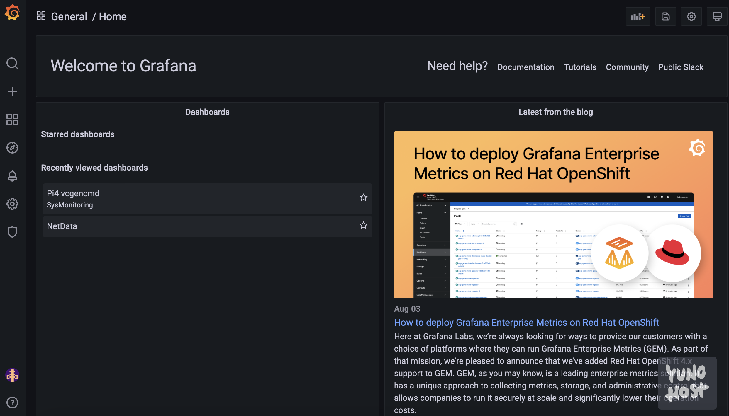 Grafana Dashboard